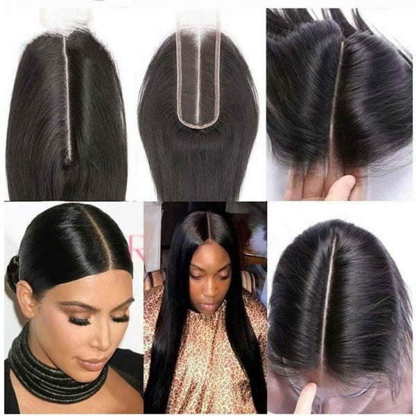 Swiss lace HD2*6 straight high density Sleek Straight style baby hairs within pre-plucked hair line invisiable lace within small knots match all skins